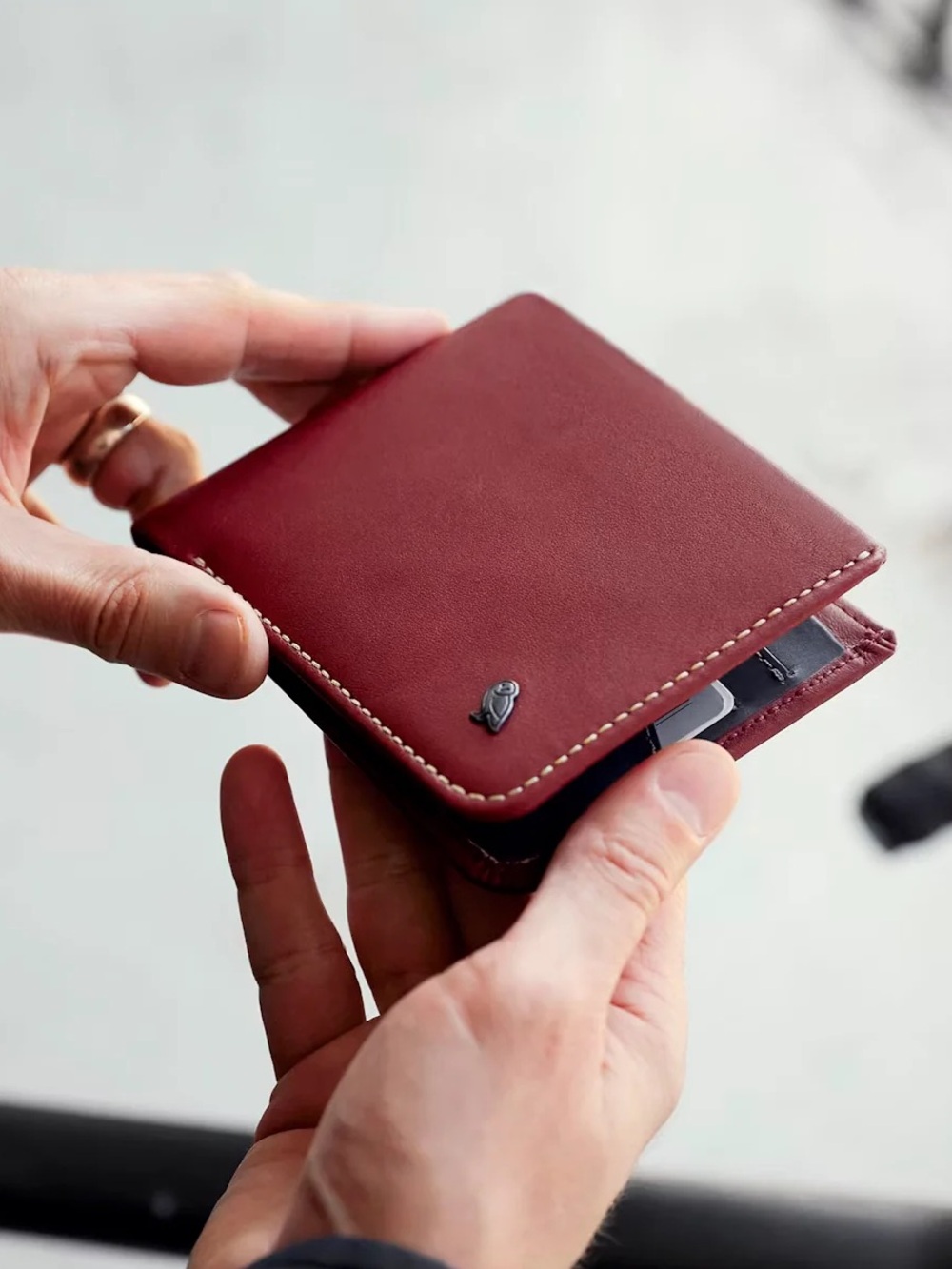 BELLROY Hide & Seek Wallet in Red Earth